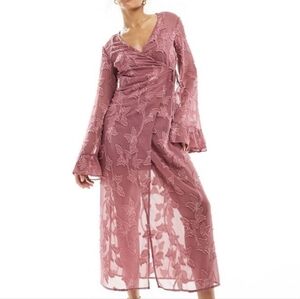 ASOS Burnout Wrap Dress